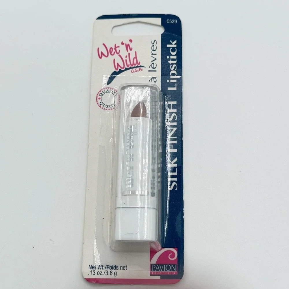 Vtg Wet 'n Wild Silk Finish Lipstick 1990'S Pavion NOS Sealed Blister Pack LOT 5